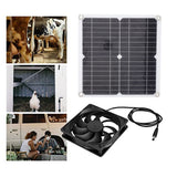 Solar Panel Fan Lightweight Portable Solar Powered Fan Kit for Cars RVs Travel Home 12W