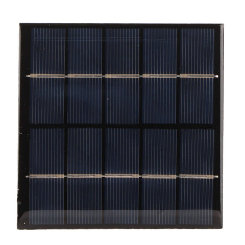 1.2W 5V DIY Solar Epoxy Panel Polysilicon Photovoltaic Charging Panel for 3.7V Battery