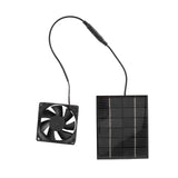 Solar Panel Fan Exhaust Air Ventilation Heat Dissipation Tool for Greenhouse Shed