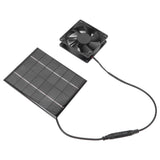 Solar Panel Fan Exhaust Air Ventilation Heat Dissipation Tool for Greenhouse Shed