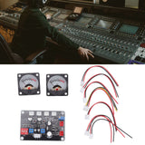 2pcs VU Level Meter Power Amplifier VU Panel Meter with Driver Board for Recording Studio 12V‑18V