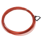 Steel Wire Measuring Rope Plastic Coated Construction Site Measuring Rope with Pull Ring for Railway Farmland 30m/98.4ft