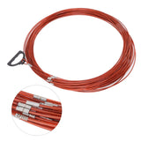 Steel Wire Measuring Rope Plastic Coated Construction Site Measuring Rope with Pull Ring for Railway Farmland 30m/98.4ft