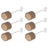20Pcs Premium Wood Place Card Holders with Swirl Wire Name Cards Photo Holders for Wedding Birthday Festival