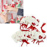 Christmas Advent Calendar Bags 31 Days Hanging Countdown Felt Gift Pockets for Party Festival Decoration