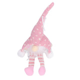 LED Light Christmas Gnome Decoration Xmas Gnome Ornament Christmas Tree Pendant for Home FestivalPink YV0036702