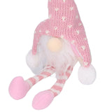 LED Light Christmas Gnome Decoration Xmas Gnome Ornament Christmas Tree Pendant for Home FestivalPink YV0036702