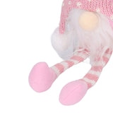 LED Light Christmas Gnome Decoration Xmas Gnome Ornament Christmas Tree Pendant for Home FestivalPink YV0036702