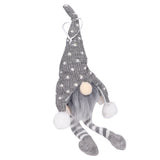 LED Light Christmas Gnome Decoration Xmas Gnome Ornament Christmas Tree Pendant for Home FestivalGray YV0036704
