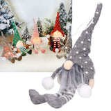 LED Light Christmas Gnome Decoration Xmas Gnome Ornament Christmas Tree Pendant for Home FestivalGray YV0036704