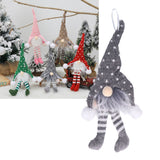 LED Light Christmas Gnome Decoration Xmas Gnome Ornament Christmas Tree Pendant for Home FestivalGray YV0036704