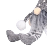 LED Light Christmas Gnome Decoration Xmas Gnome Ornament Christmas Tree Pendant for Home FestivalGray YV0036704