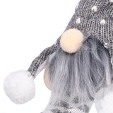 LED Light Christmas Gnome Decoration Xmas Gnome Ornament Christmas Tree Pendant for Home FestivalGray YV0036704