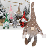 LED Light Christmas Gnome Decoration Xmas Gnome Ornament Christmas Tree Pendant for Home FestivalBrown YV0036705