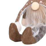 LED Light Christmas Gnome Decoration Xmas Gnome Ornament Christmas Tree Pendant for Home FestivalBrown YV0036705