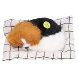 Make Sound Sleeping Dog Toy with Cloth Cushion Simulation Plush Dog Toy Small Dog Doll OrnamentsMigru In Australia - Darrahopens