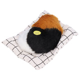 Make Sound Sleeping Dog Toy with Cloth Cushion Simulation Plush Dog Toy Small Dog Doll OrnamentsMigru