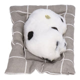 Make Sound Sleeping Dog Toy with Cloth Cushion Simulation Plush Dog Toy Small Dog Doll OrnamentsDalmatian