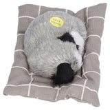 Make Sound Sleeping Dog Toy with Cloth Cushion Simulation Plush Dog Toy Small Dog Doll OrnamentsHusky In Australia - Darrahopens