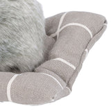 Make Sound Sleeping Dog Toy with Cloth Cushion Simulation Plush Dog Toy Small Dog Doll OrnamentsHusky
