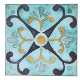 4Pcs/Set Antique Tile Stickers Retro Style Waterproof Self Adhesive Decals for Kitchen Bathroom Decor 30x30cm