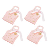 50Set Innovative Candy Box Paper Candy Bags with Ribbons for Christmas Parties Birthdays WeddingsPink with Light Pink Ribbon In Australia - Darrahopens