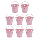 12pcs Mini Metal Bucket Hollow Heart Shaped Bucket with Handle for Candies Outdoor Flower Cosmetics In Australia - Darrahopens