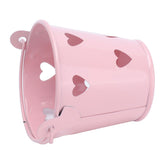 12pcs Mini Metal Bucket Hollow Heart Shaped Bucket with Handle for Candies Outdoor Flower Cosmetics