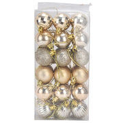 36Pcs Christmas Tree Ball Ornaments Shatterproof Hanging Decorations Xmas Pendant for Festival Holiday PartyGold In Australia - Darrahopens