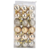 36Pcs Christmas Tree Ball Ornaments Shatterproof Hanging Decorations Xmas Pendant for Festival Holiday PartyGold In Australia - Darrahopens