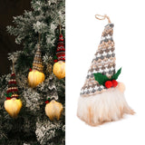 Christmas Tree Lighting Ornament Hanging Faceless Pendant Irradiative Ornament Festival Gifts for Xmas Holiday Party