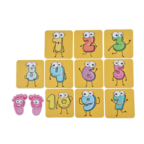 12PCS/Set Game Floor Sticker DIY Kids Game Ground Sticker Cartoon Number Sticker for Nursery In Australia - Darrahopens