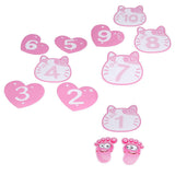 Removable 10 Number Hopscotch Stickers Children Room Floor Decoration Pink Cartoon Number Hopscotch Footprints Stickers In Australia - Darrahopens