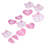 Removable 10 Number Hopscotch Stickers Children Room Floor Decoration Pink Cartoon Number Hopscotch Footprints Stickers In Australia - Darrahopens