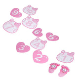 Removable 10 Number Hopscotch Stickers Children Room Floor Decoration Pink Cartoon Number Hopscotch Footprints Stickers In Australia - Darrahopens
