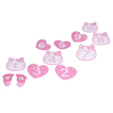 Removable 10 Number Hopscotch Stickers Children Room Floor Decoration Pink Cartoon Number Hopscotch Footprints Stickers In Australia - Darrahopens
