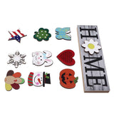Wooden Home Sign Country Farmhouse Decoration for Home Kitchen Dining Room Fireplace In Australia - Darrahopens