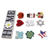 Wooden Home Sign Country Farmhouse Decoration for Home Kitchen Dining Room Fireplace