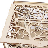 Greeting Card Box DIY Wooden Couple Deer Wedding Card Case Sign in Box Decoration Box