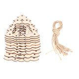Wooden Hanging Ornaments Hollow DIY Christmas Tree Decorative Pendants Home Decoration AccessoriesJM00204 In Australia - Darrahopens