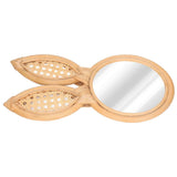 Decorative Mirror Cute Bunny Shape Exquisite Rattan Hanging Wall Mirror for Makeup Home Bedroom Decoration Gift In Australia - Darrahopens