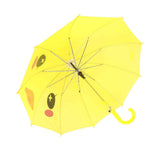 Kid Umbrella Lovely Cartoon Animal Easy Operation Light Weight Girls Umbrella for Raining Clear DayYellow In Australia - Darrahopens