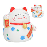 Piggy Bank Big Lucky Cat Shape Deposit 1000 Coins Natural Colors Washable Fadeless Waterproof Coin Bank