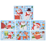 8PCS Christmas Snowman Sticker DIY Window Glass Sticker PVC Decorative Sticker for Living Room In Australia - Darrahopens