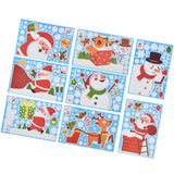8PCS Christmas Snowman Sticker DIY Window Glass Sticker PVC Decorative Sticker for Living Room In Australia - Darrahopens