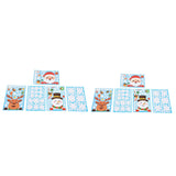 2Set Christmas Sticker DIY Window Glass Sticker Deer Snowman Decorative Sticker for Party Festival