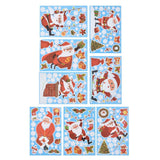 8Pcs Christmas Stickers Cute Patterns Easy to Use Environmentally Friendly Xmas Window Decals for Home Decor In Australia - Darrahopens