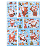 8Pcs Christmas Stickers Cute Patterns Easy to Use Environmentally Friendly Xmas Window Decals for Home Decor In Australia - Darrahopens