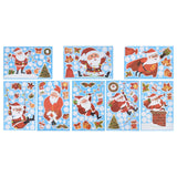 8Pcs Christmas Stickers Cute Patterns Easy to Use Environmentally Friendly Xmas Window Decals for Home Decor In Australia - Darrahopens