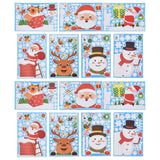 14pcs Christmas Stickers Cute Snowflake Reindeer Elf Pattern Christmas Window Clings for Window Glass Party Decorations In Australia - Darrahopens